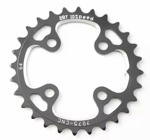 DRIVELINE-Mountain Bike Crankset Chainring, 10 Speed, 64BCD, 28T