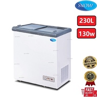 Snow LY250GL Glass Top Freezer Sliding Glass Door |Ice Cream Freezer| Aiskrim |Frozen (230L)