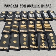 Acrylic Imipas Pdh Rank Insignia Embroidered Trim Black Fabric Group 2a 2b 2c 2d 3a 3b 3c 3d Black A