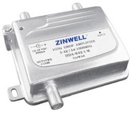 瘋狂買 Zinwell 兆赫 室內自動強波器 放大器 HDA-R42-1-M 被動式反向迴路 鋅合金機殼 突波保護 特價