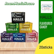 Halls Flavoured Candy 20 sticks