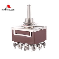 AC 380V 10A ON/OFF/ON 3 Positions 12 Pin Latching Toggle Switch 4PDT