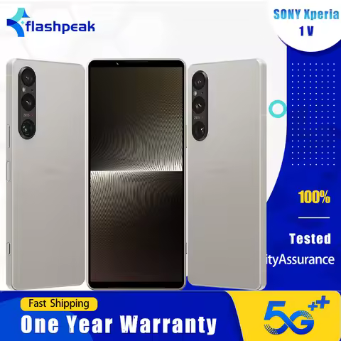 Original Sony Xperia 1 V X1V XQ-DQ54 XQ-DQ72 5G Mobile Phone 12GB+256GB NFC 120Hz 6.5'' OLED HDR 48M
