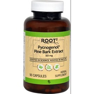 Vitacost Root2 Pycnogenol 50 mg 90 Capsules Pine Bark Extract Exp 08/27