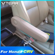 Vtear For Honda Crv Armrest Car Seat Side Pad Arm Rest Cushion Interior Parts Leather Cover Accessories 2007 2008 2011 2017 2018
