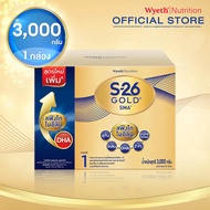 เอส-26 โกลด์ เอสเอ็มเอ สูตร 1 นมผง เด็กขนาด 3000 กรัม 6 ซอง (S-26 Gold SMA Formula 1 3000g)