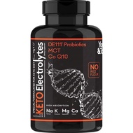 Keto Electrolyte Capsules with MCT,, Potassium & Zinc – Probiotics, CoQ10 & Vitamin D3 for Hydration