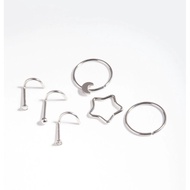 Lovisa Rhodium Surgical Steel Celestial Nose Jewelry Set