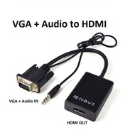 Cáp Chuyển Vga Sang Hdmi Có Audio - Vga To Hdmi