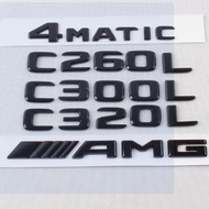 Mercedes-Benz Car Logo C180 C200 C260 C280 C300 AMG Modified Rear Trunk 4MATIC Digital Logo