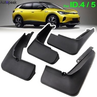 For VW ID.4 ID.5 ID4 ID5 EV 2020 2021 2022 2023 Mud Flaps Splash Guard Mudguards Front Rear Molded F