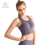 FUYOGI Sports Bra Women's Running Yoga Vest Shockproof Fitness Bra Push Up Bra