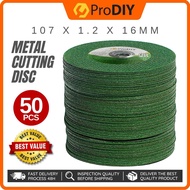 PRODIY 50PCS 4-inch Metal Cutting Disc Grinder Potong Besi Angle Grinder Wheel Stainless Steel Resin