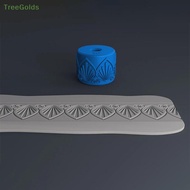 NEW Clay Stamp Roller Geometric Flower Patterns Relief Rolling Tool Ceramic Clay Texture Wheel Clay 