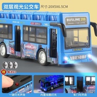 Electric Bus Toys Musical Double Decker Travel Green Purple Bus Boys Girl Bus Car Toy Kids Toys Toys