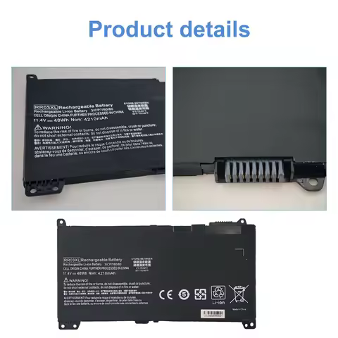 RR03XL Laptop Battery For HP ProBook 430 440 450 455 470 G4 G5 HSTNN-PB6W HSTNN-UB7C HSTNN-LB71 11.4