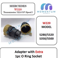 Mercedes Benz Adapter with Extra O Ring Socket 722.6 (5th Speed) S280 S320 S350 S500 W220