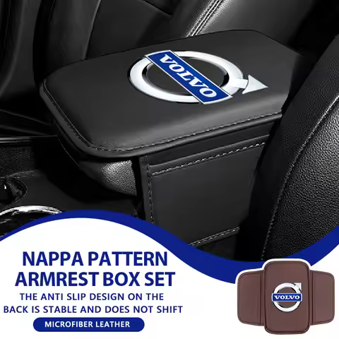 For Volvo Car Center Console Protector Cover Armrest Box Cushion Elbow Support Storage Box XC60 XC90