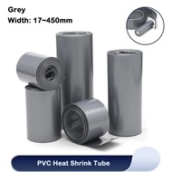 17mm~450mm Grey 18650 Lipo Battery PVC Heat Shrink Tube Pack 1M Insulated Film Wrap Lithium Case Pro