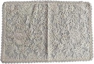 Vivienne WK5221L2 [Table Center, 11.8 x 17.7 inches (30 x 45 cm), Ivory Botany Lace Series, Lace, Em