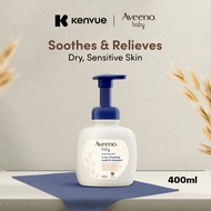 Aveeno Baby Soothing Relief Foaming Wash & Shampoo For Extra Dry, Itchy, Sensitive Skin 400ml