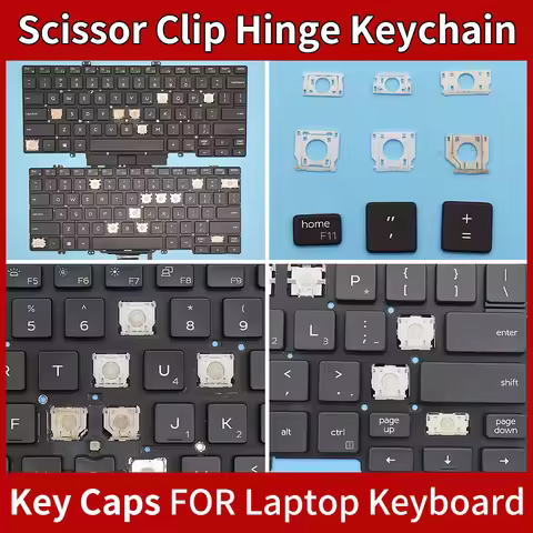Replacement Keycaps Scissor Clip Hinge For Dell Latitude 3300 5200 5300 7200 7300 3301 Key Caps Keyb