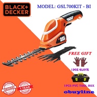 BLACK & DECKER GSL700KIT-B1 7V Shear Shrubber Kit With Trimming & Lawn Edging Blades (GSL700KIT, GSL