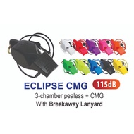 Fox 40 ECLIPSE CMG Whistle (with Lanyard) Made from high quality plastic material, Cushioned Mouth G