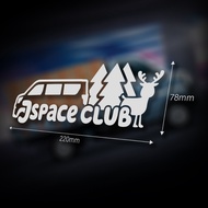 CMC China Car Jspace club Forest Elk Camping Decoration Sticker