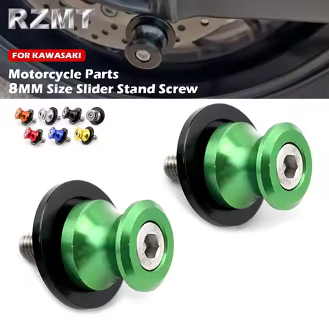 8M Swingarm Spools For Kawasaki Z400 Z650 Z900 Ninja 400 650 ZX6R ZX10R Z H2 SE Versys 650 Slider St