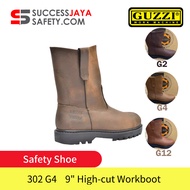Guzzi SAFETY SHOES 302 G4 9” Brown High-cut workboot Full Grain Leather