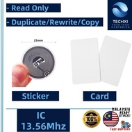 IC Sticker / Card 13.56Mhz Proximity RFID [Read Only - M1] & [Duplicate - UID]