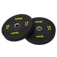 IRONTEC 15 kg x 2 Plates CRUMB BUMPER (2" Hole) DJ Model - IRONTEC
