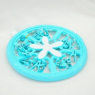 GANTUNGAN 20-Clip Plastic Circle Hanger Plastic Hanger/ biru Round Flower Circle Hanger/