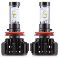 PAIRED K8  H8 / 9 / 11 80W INTEGRATED LED VEHICLE HEADLIGHT HEAT
