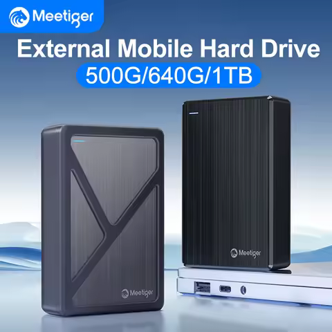 Meetiger High-speed SSD 1TB External Hard Drive Portable 1TB Mobile Solid State Drive Mass External 