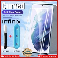 Tempered Glass Curved Clear Infinix Hot 50 Pro Plus Note 40 Pro Note 40 Pro+ Zero 30 4g Zero 30 5g