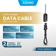 ACMIC KeyLine Kabel Data Charger 20cm Fast Charging Lanyard Cable