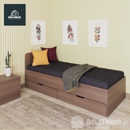 dipan tempat tidur anak 100x200 dipan 2 laci dipan kayu minimalis 