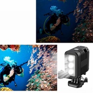 Action Camera Waterproof LED Fill Light  45m 運動相機潛水補光燈  45M防水補光燈, 連內置電池, 支架配件 手機抖音直播 GoPro Insta360 