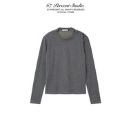 Stylized Buttoned SHOULDER Long Sleeve SHIRT 67PERCENT / 67% - SHOULDER BUTTON SHIRT
