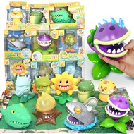 Genuine Plants vs.Zombies Tricky Toys Piranha Bite Finger Sound Light Pulling Big Mouth Eating Flowe