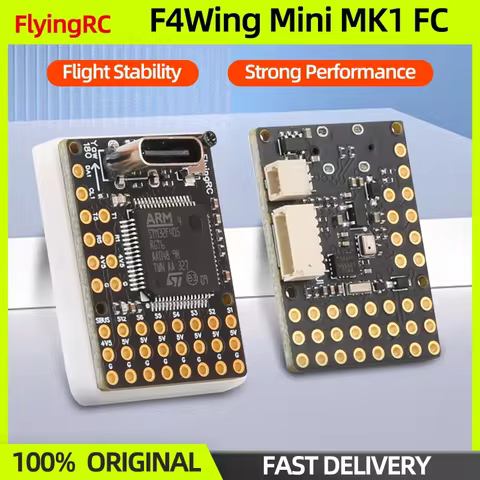 FlyingRC F4Wing Mini MK1 Fixed Wing Flight Controller F405 FC Support AP/INAV/BF Firmware 1-6S Lipo 