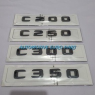 C200 C250 C300 C350 WRITING Emblem For Mercedes Benz BLACK