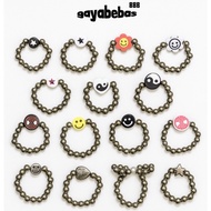 Silver bead ring / beads rings by gayasli888