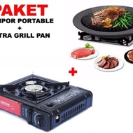 Spesial Paket Kompor Portable Bbq Ultra Grill Pan