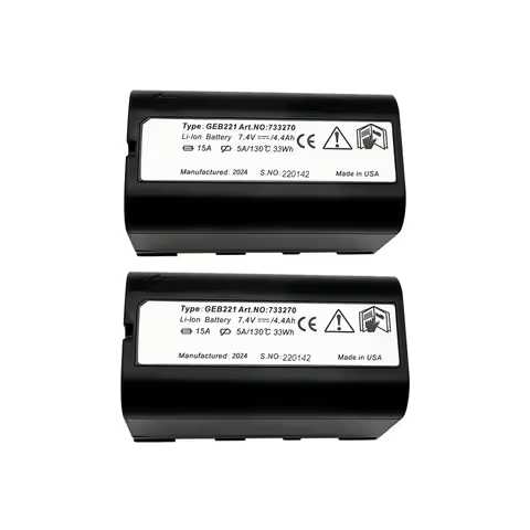 Swiss type New 2PCS GEB221 Li-ion Battery For TS02 TS06 TS09 TPS1200 Series Surveying Total Station 