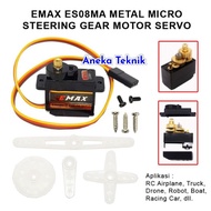 EMAX ES08MA Metal Micro Steering Gear Motor Servo 360 Degree