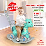 SPEEDS Mainan Tunggang Jungkat Jungkit 4in1 Kuda Kudaan Rocking Horse 001-M1006