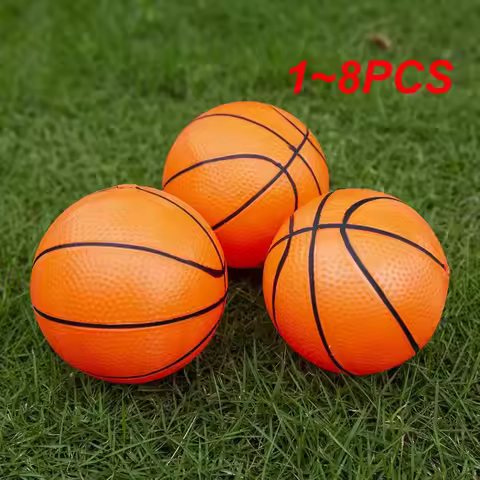 1~8PCS 12/20cm PVC Children's Basketball No Pump Small Mini Inflatable Basketballs Sensory Sports To